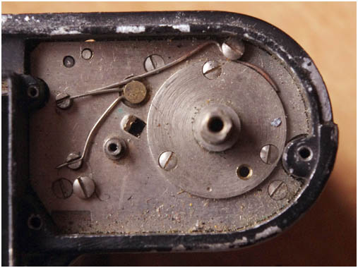Close up showing dirt inside Reflex Korelle B