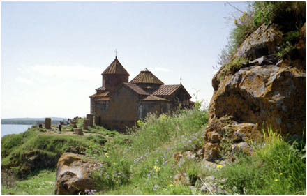 Hayravank Monastery, a 9th century Armenianchurch by the shore of Lake Sevan