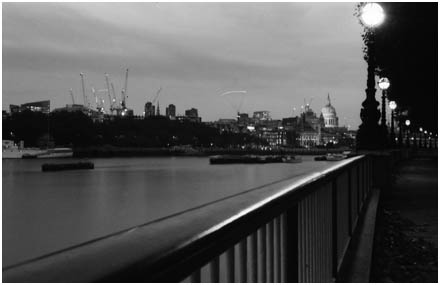 View towards St pauls, London from South Bank